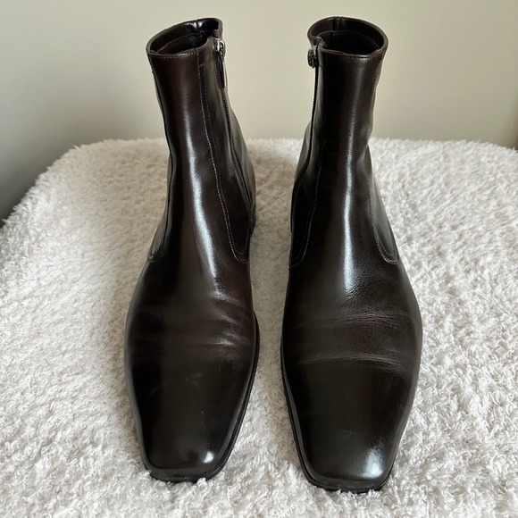 Men's Leather Boots - Picture 1 of 9